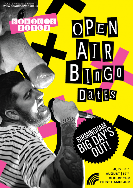 Bongo's Bingo's Big Days Out in Birmingham - Sat 8th July and Sat 19th Aug - flyer